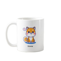 Cachorro Shiba Inu Kawaii Marrom Personalizado