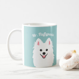 Caneca De Café Cachorro Spitz Japonês Personalizado / Samoyed Mug