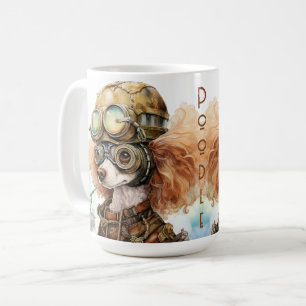 Caneca De Café Cachorro Steampunk Poodle