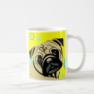 Caneca De Café Cachorro Tan Pug