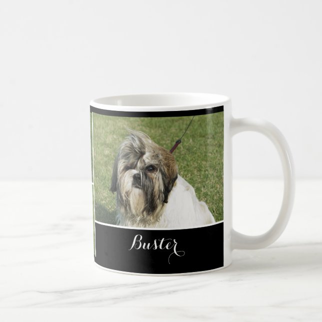 Caneca De Café Cachorro - texto personalizado (Direita)