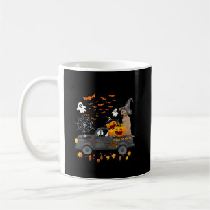 Caneca De Café Cachorro  Truque Ou Tratamento De Caminhões De Hal