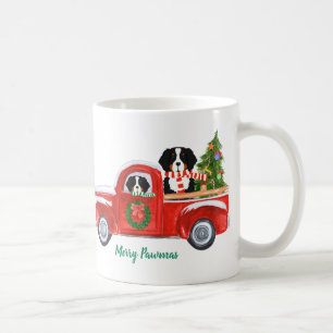 Caneca De Café Cachorro Vermelho Personalizado Cães de Natal