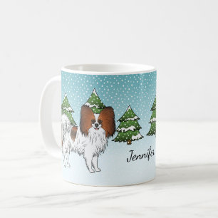 Caneca De Café Cachorro Vermelho Sable Papillon Cachorro Cachorro