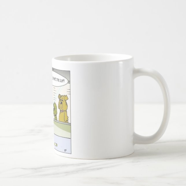 Caneca De Café Cachorro Vs Hidrante Presentes e Camisetas Engraça (Direita)