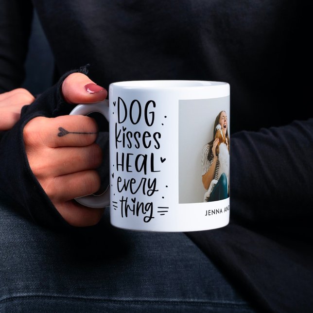 Caneca De Café Cachorros Curam Tudo Foto Personalizada Mug (Criador carregado)