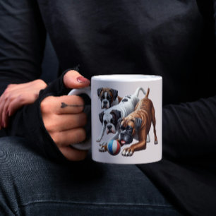 Caneca De Café Cachorros e Bola Reproduzíveis