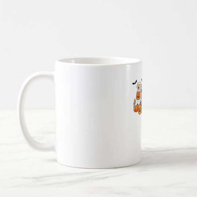 Caneca De Café Cachorros no Fantasma Clássico de Camisa do Hallow (Esquerda)
