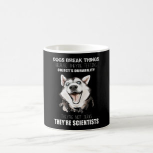 Caneca De Café cachorros quebram coisas que eles são cientistas
