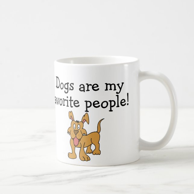 Caneca De Café Cachorros São Meu Pessoas Favorito (Direita)