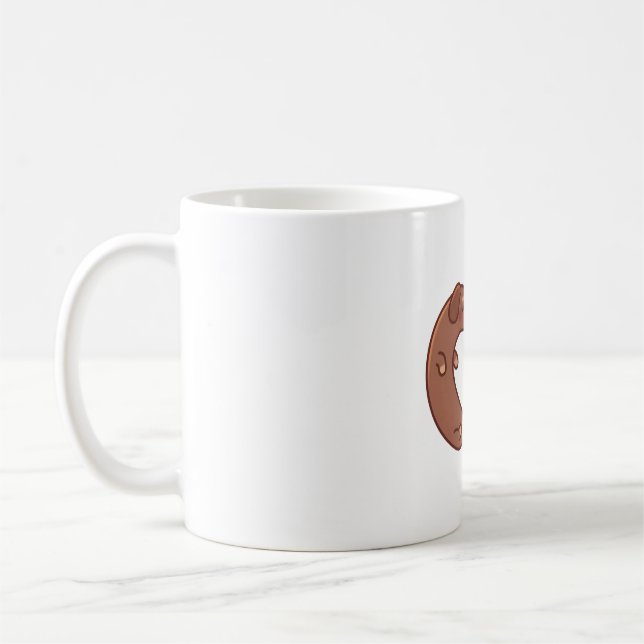 Caneca De Café Cachshund Bonitos Apaixonados (Esquerda)