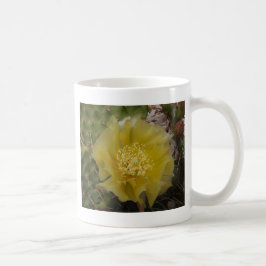 Caneca De Café Cacto Amarelo em Flor