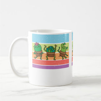 Caneca De Café Cacto de Jardinagem Divertida Retro Vintage