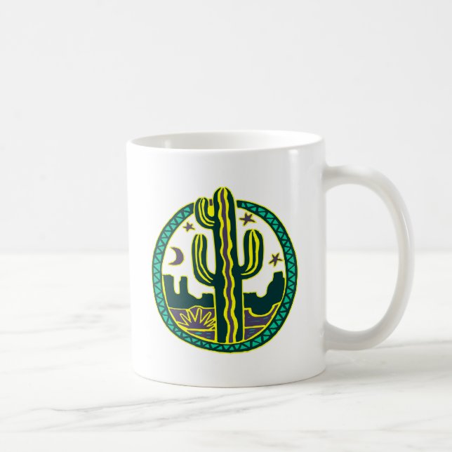 Caneca De Café Cacto do sudoeste (Direita)