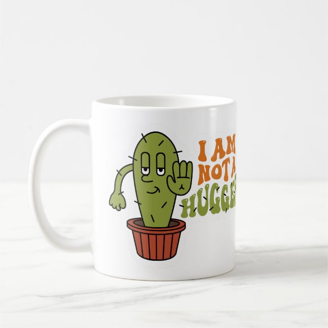 Caneca De Café Cacto Engraçado e Sarcástico  (Esquerda)