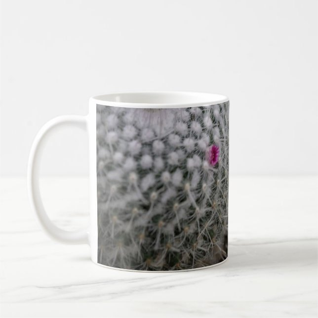 Caneca De Café Cacto Flor Rosa Pequeno (Esquerda)