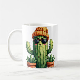 Caneca De Café Cacto Mal-Humorado Planta Mãe Suculenta Jardim Tri