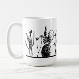 Caneca de Café Cacto Minimalista