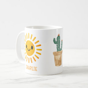 Caneca De Café Cacto Solar Personalizado