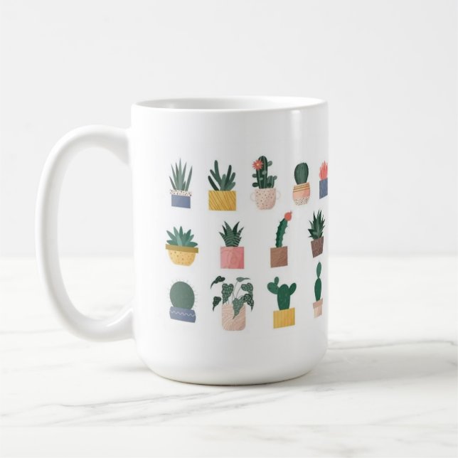 Caneca de café Cactus 15oz (Esquerda)