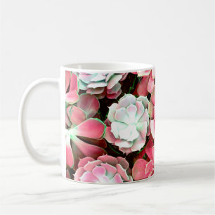 Caneca De Café cactus blossom design para o fundo do casamento ro