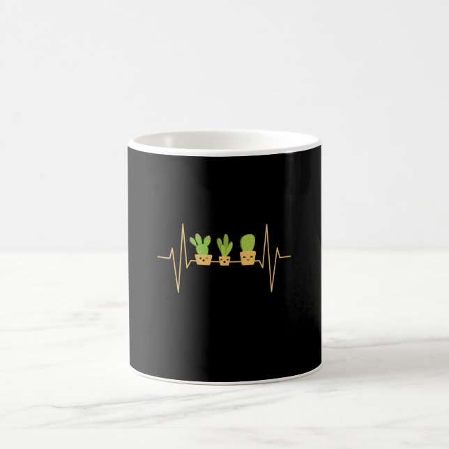 Caneca De Café Cactus Heartbeat (Centro)