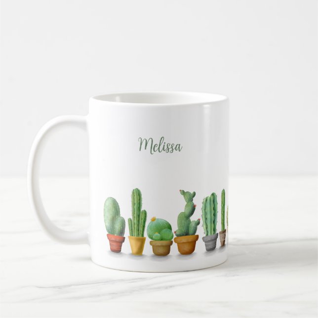Caneca De Café Cactus Mugs (Esquerda)