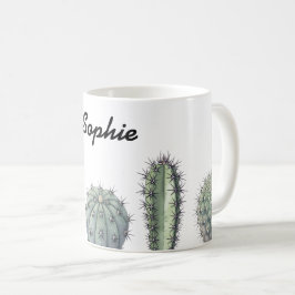 Caneca De Café Cactus watercolor mug