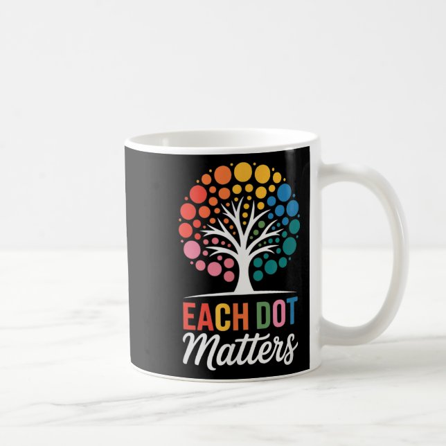 Caneca De Café Cada Árvore Bolinhas Dot S _1 (Direita)