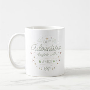 Caneca De Café cada aventura um primeiro passo