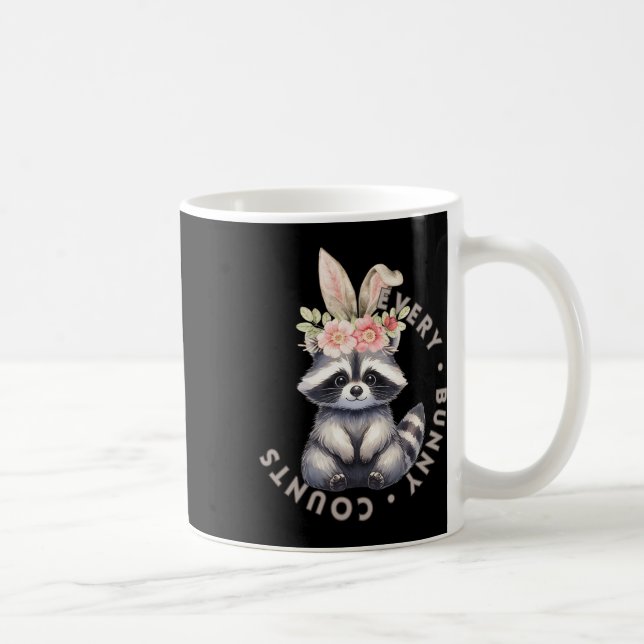 Caneca De Café Cada coelhinho conta - Vinheta Raccoon (Direita)