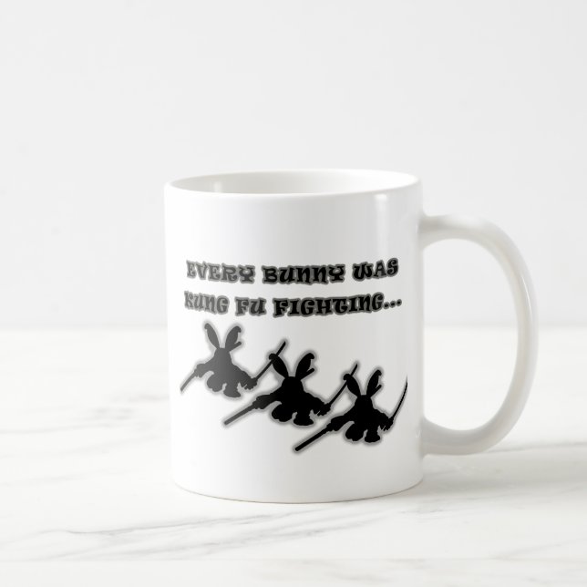 Caneca De Café Cada coelho era fu do kung que luta… (Direita)
