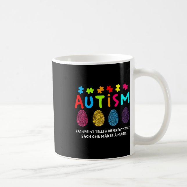 Caneca De Café Cada Impressão Conta Uma História Diferente Autism (Direita)