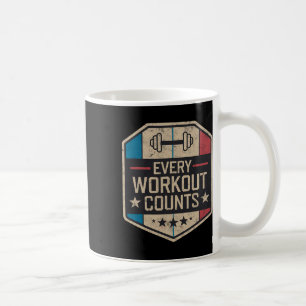 Caneca De Café Cada Workout Conta Engraçada Ditos De Gym Motivado