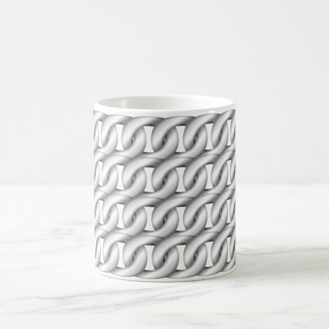 Caneca De Café Cadeias de café branco (Centro)
