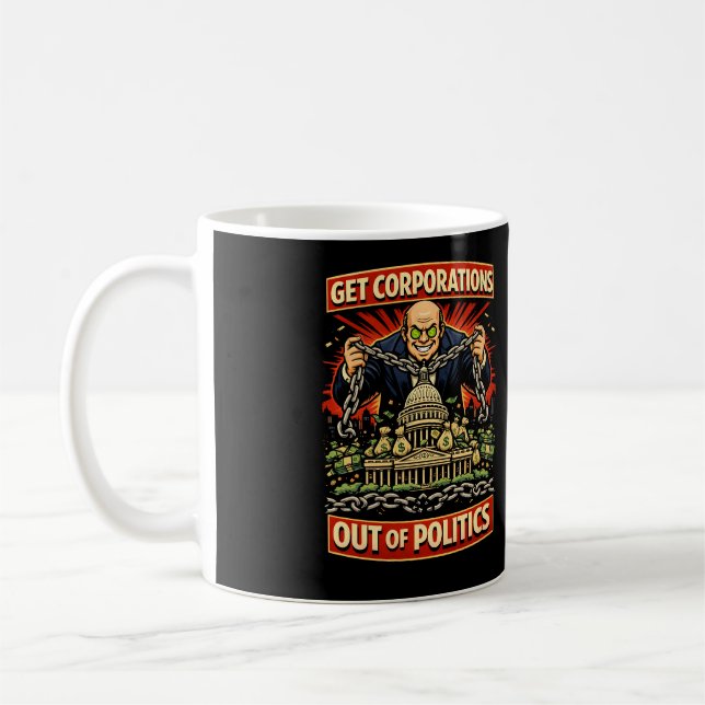 Caneca De Café Cadeias de Influência (Esquerda)