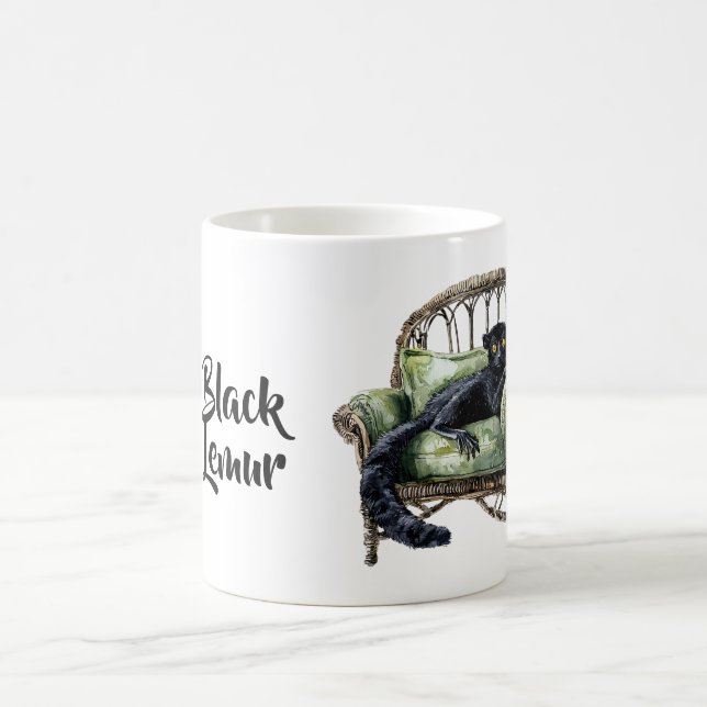 Caneca De Café Cadeira Black Lemur (Centro)