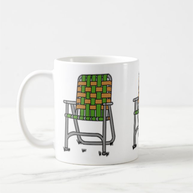 Caneca De Café Cadeira de Jardim Dobrável (Esquerda)