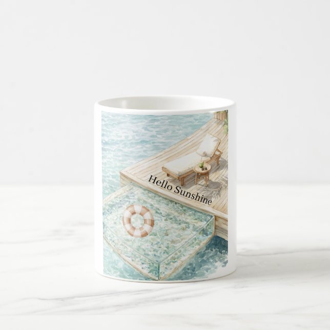 Caneca De Café Cadeira de Lounge Oceano Sunshine (Centro)