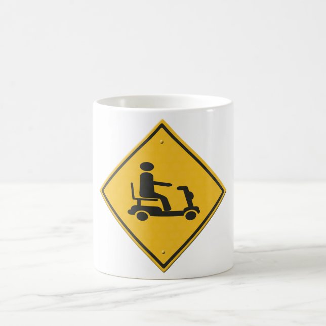 Caneca De Café cadeira de rodas motorizada.  (Centro)