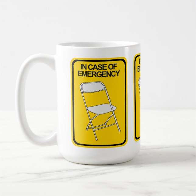 Caneca De Café Cadeira em caso de emergência (Esquerda)