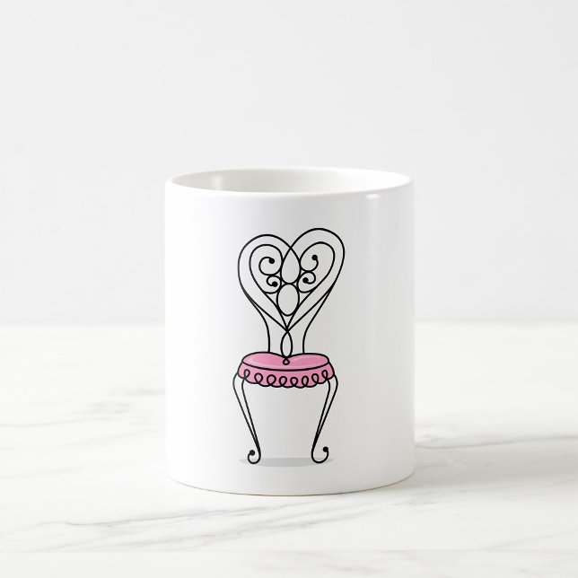 Caneca De Café Cadeira Rosa (Criador carregado)