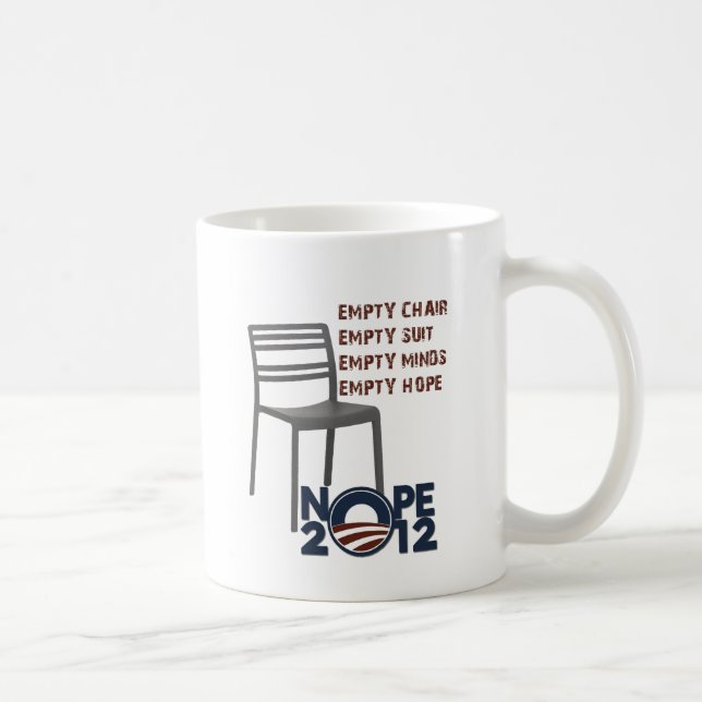 Caneca De Café Cadeira vazia, Obama vazio (Direita)
