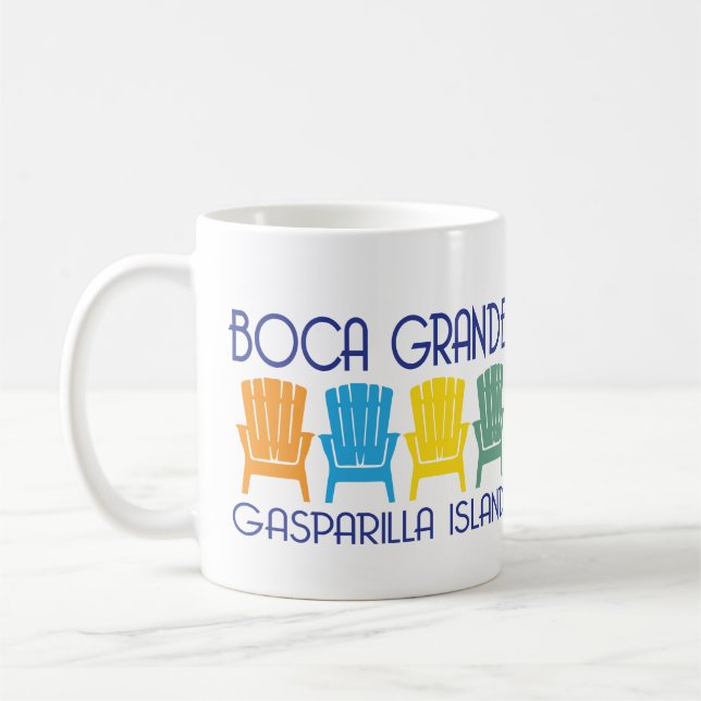 Caneca De Café Cadeiras de praia grandiosos de Florida da ilha de (Esquerda)