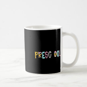 Caneca De Café Caderno de Lápis de Professora Preparada Olá Pré-E