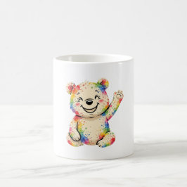 Caneca De Café Caderno do urso pintado