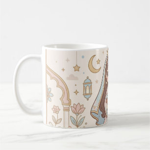 Caneca De Café Caderno Personalizado da Princesa Marroquina para