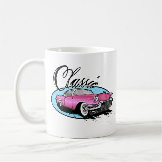Caneca De Café Cadillac cor-de-rosa clássico