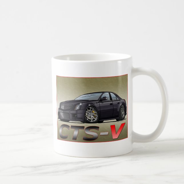 Caneca De Café Cadillac CTS_V (Direita)