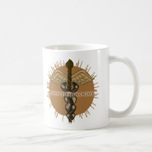Caneca De Café Caduceu de Anestesiologista